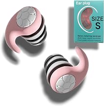 Earplugs Small Kids Children Hearing Hypersensitive Sleep Live Study Noise Cancelling Ear Plugs Noise Cancelling (S, Pink)