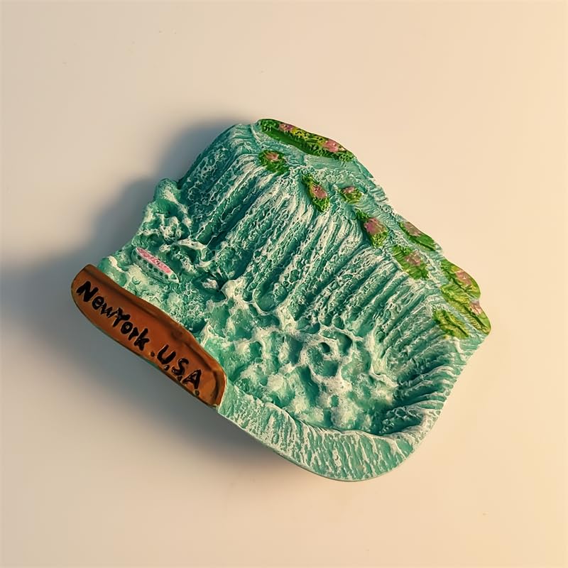 Imán decorativo refrigerador Niágara Falls 3D miniatura 2