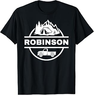 Robinson Family Vacation Camping Road Trip Matching Travel T-Shirt