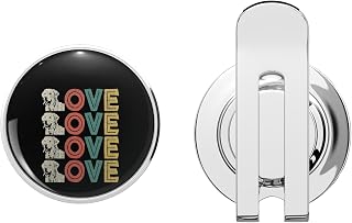 Golden Labrador or Lab Retriever Mix Dog Lover Golf Hat Clip with Magnetic Ball Marker
