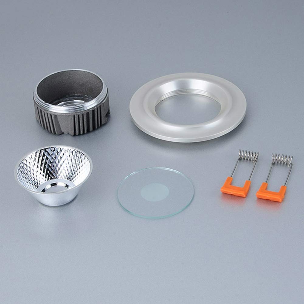 Foco empotrable de Techo Ultrafino, Redondo, de Aluminio, con Panel LED Integrado (9 W)