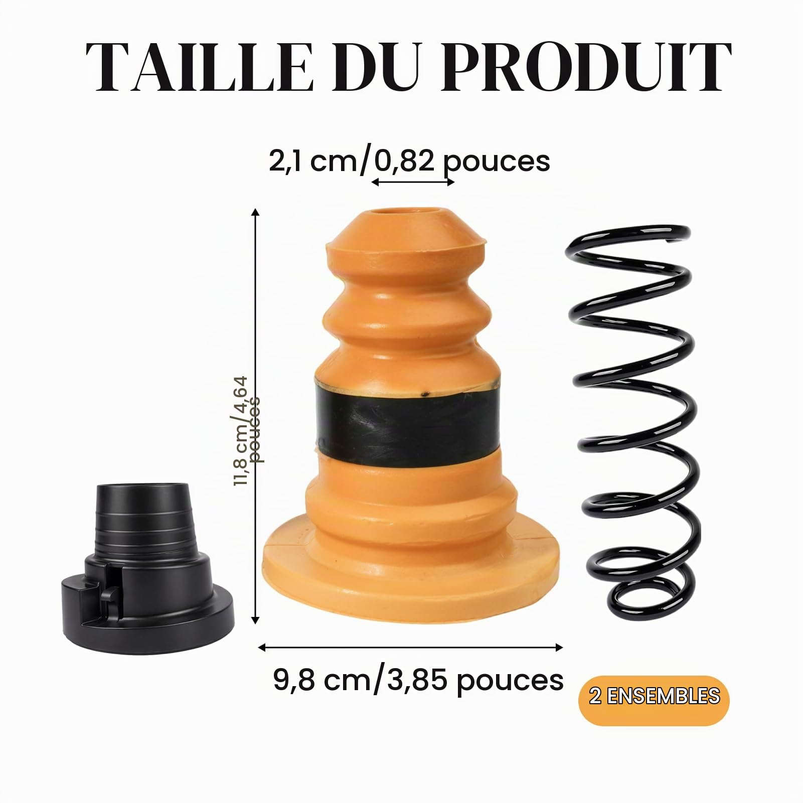 6pcs Butée de Suspension Arrière Caoutchouc avec ressorts de suspension arrière pour C4 picasso DS5 5008 Berlingo Partner Bump Stop elastique Suspension 5102R6 5102R7 5102R8 516690 516450