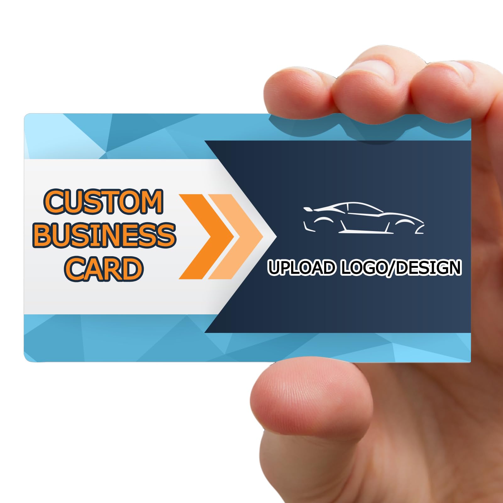 Custom Business Cards Personalized Business Cards with Logo QR Code Picture Customizable 100 200 500 1000 Double Sided Printable Waterproof Business