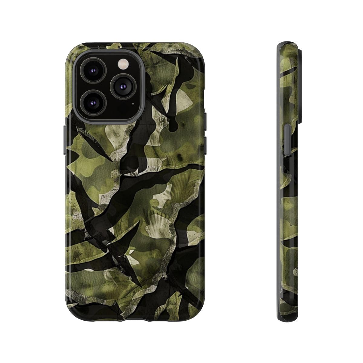 Coque camouflage vert iPhone 14 Pro Max pour vos aventures