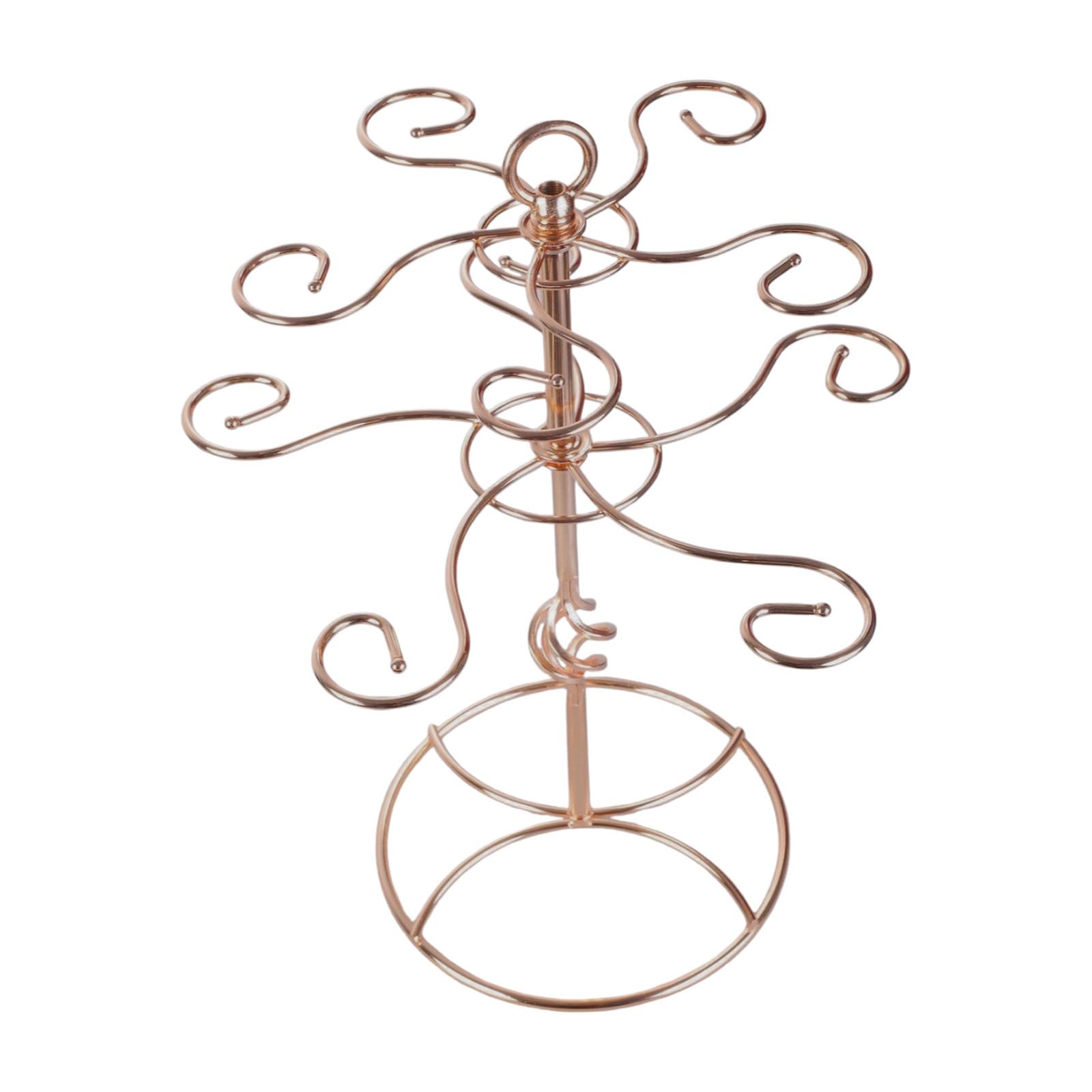 Jazuaiao Metal Wine Glass Stand Space Saving Wine Rack Metal Holder Glass Organizers for Home Dining and Entertaining Freestanding Rack