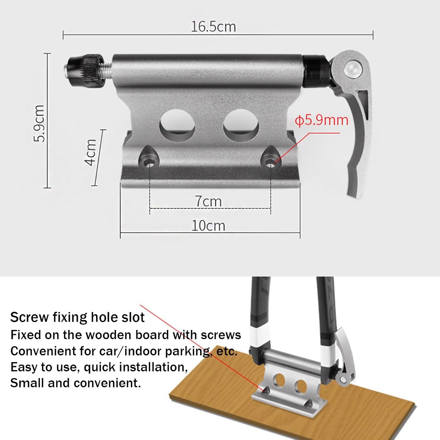 Bicycle Rack Mount, 2pcs Front Fork Mount Bracket with Quick Release, Alloy Fork Block Mounts for Truck/Trailer/Bikes Racks(Gray)