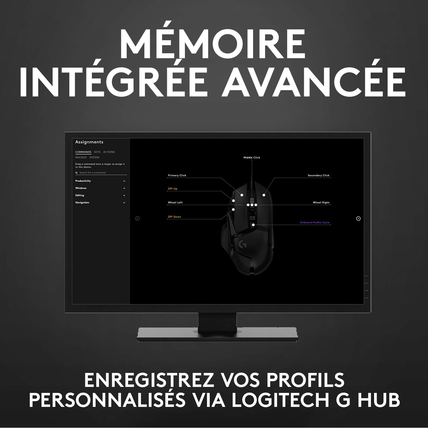 Logitech G Souris de jeu, Noir, Ancien Modèle