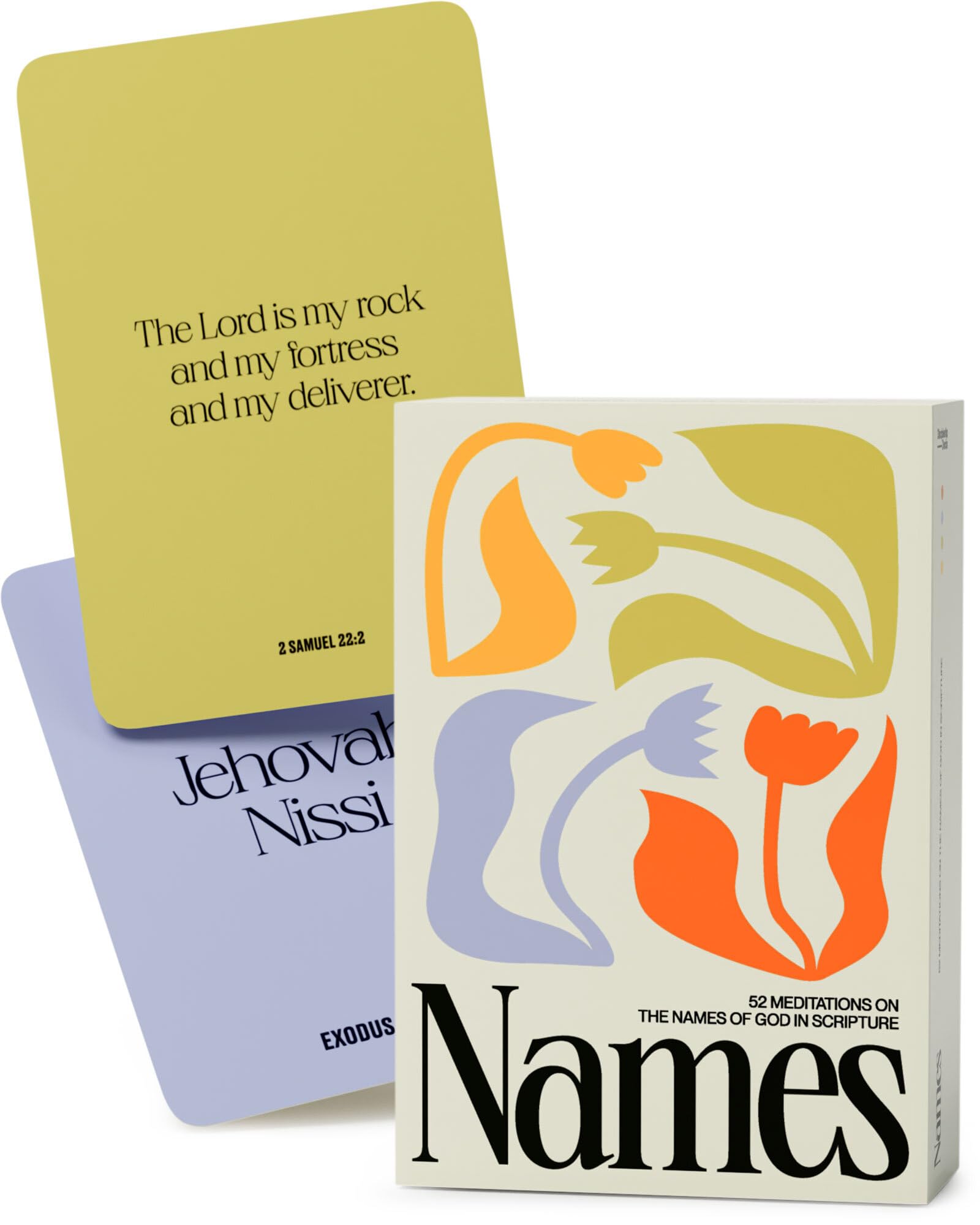 Names of God: 52-Week Conversation Cards Devotional to Learn God’s Character Through Scripture Reflection and Memorization for Small Groups and