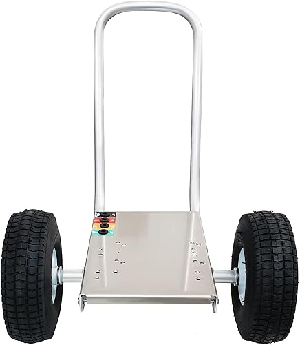 Miniatura 3 de Ultimate Washer Marco de carro profesional para lavadora a presión con ruedas y mango de empuje (10 x 15, plateado)