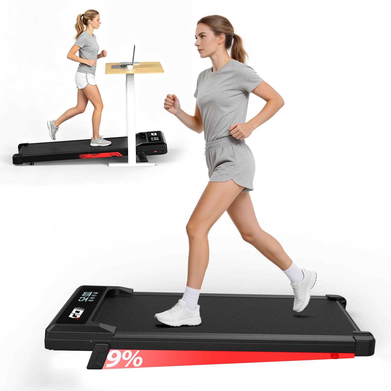 Laufband klappbar elektrisch mit 9% Steigung
