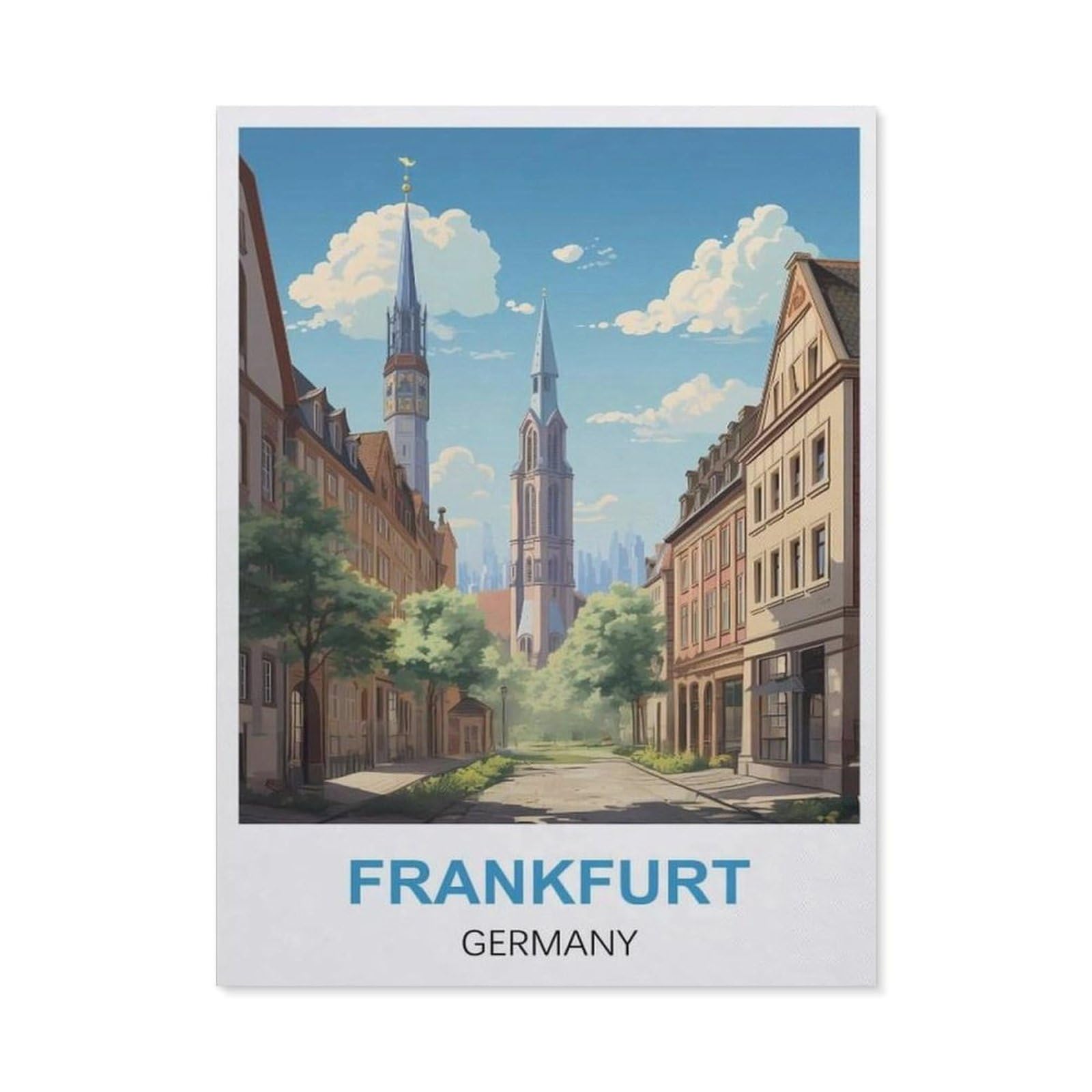 BEAYODKP Diamond Painting，Frankfurt Germany（40x50cm）