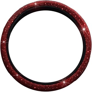 NOLITOY 2 Peças Capa De Volante De Strass Protetor De Volante De Verão Acessório De Interior De Carro Acessórios De Interior De Carro Volantes Automotivos Acessórios De Carro Acessórios