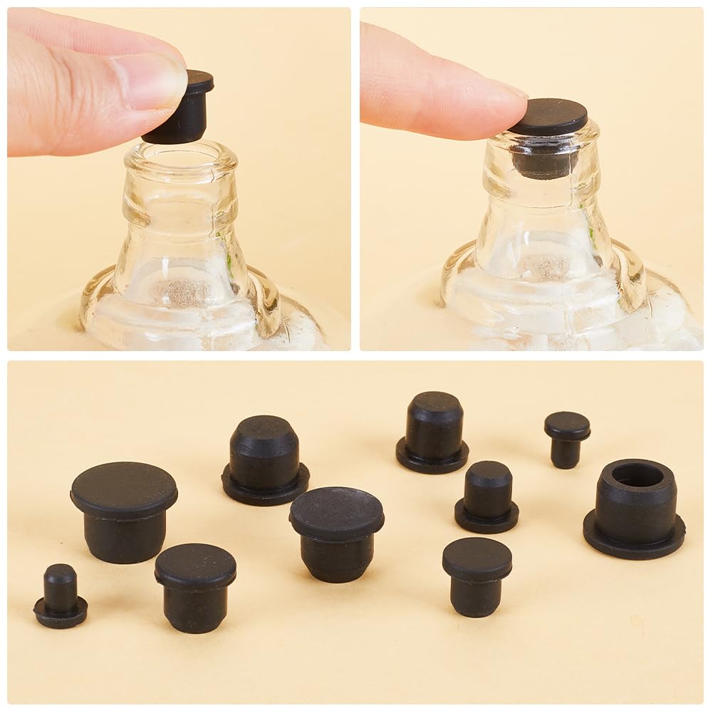 Lot De 16 Bouchons En Silicone Pour Salieres, Pots De Fleurs, Tuyaux - 4 Tailles (10mm à 16mm) | Bouchons Étanches Réutilisables Blancs