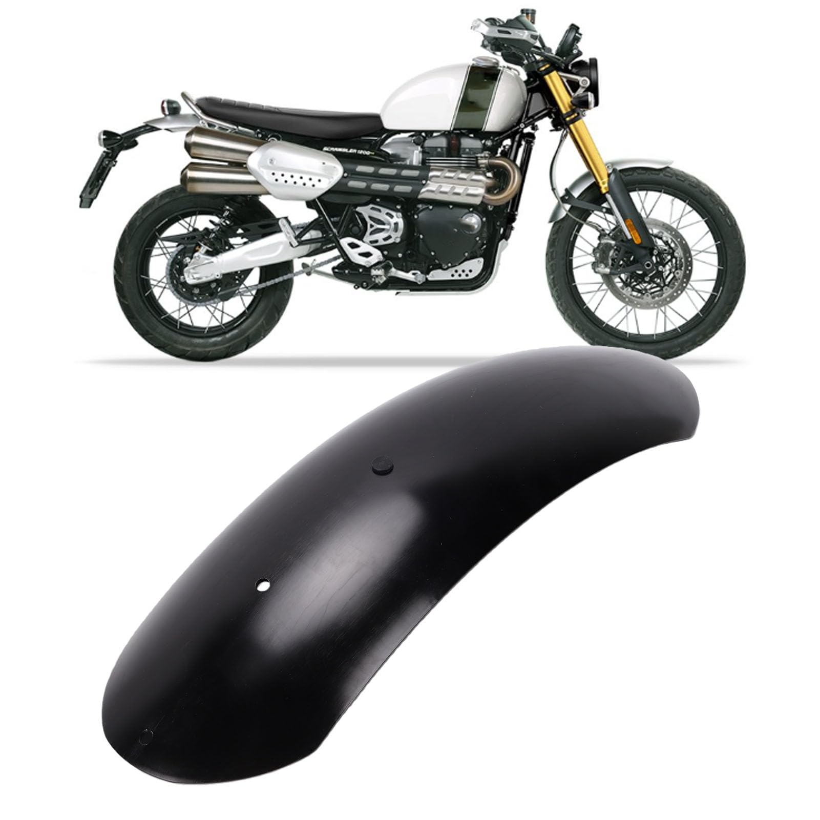 Ausla Parafango Anteriore Moto Alto in Alluminio 1200X (BLACK) | Paraspruzzi in alluminio, fuoristrada, detriti di fango, 1200X 2024-2026, 1200XC 2019-2026, 1200XE 2019-2026