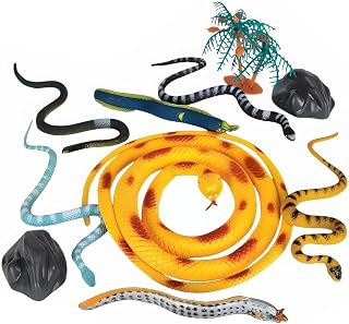 Rhode Island Novelty 12PC Snake MESH Bag Play Set