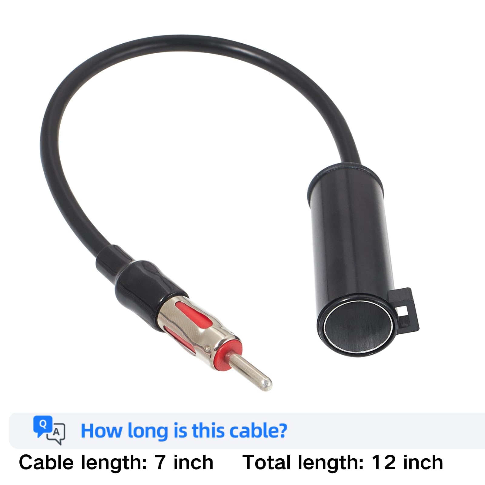 Anina Radio Antenna Adapter Compatible with 1987-up Nissan/Infiniti Female to Female Antenna Splitter Aftermarket Extension Cable