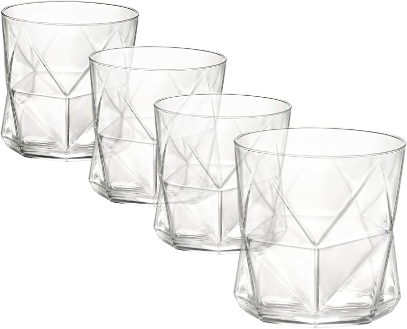 234510GRB021990 Bormioli Rocco Cassiopea Rocks Glass, Clear, 11.25 oz Glassware Set