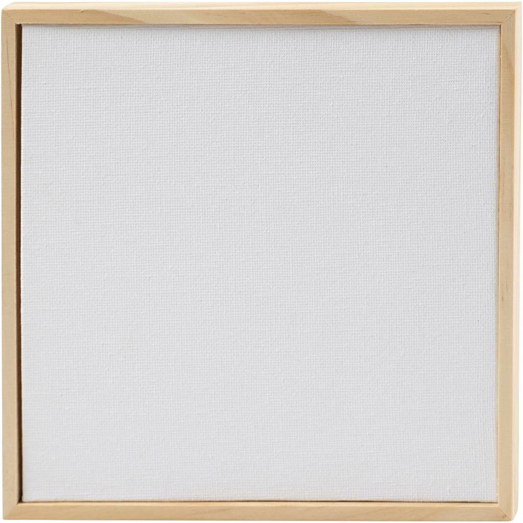 Creativ Company CC płótno Panel z ramą 15,8 x 15,8 cm 280 g biały 10 sztuk