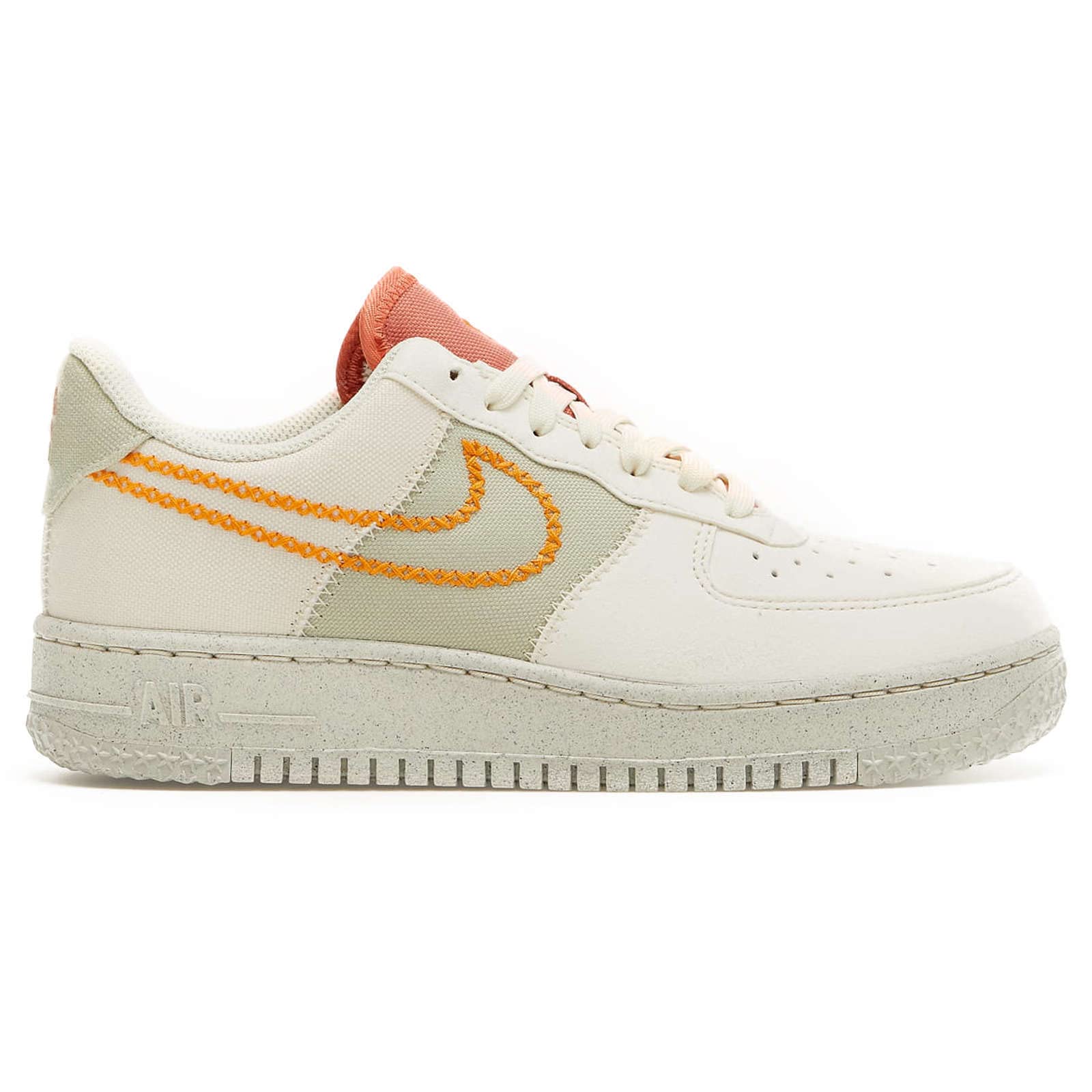 Nike Womens Air Force 1 07 Low Leather Synthetic Coconut Milk Light Curry Trainers 7 US