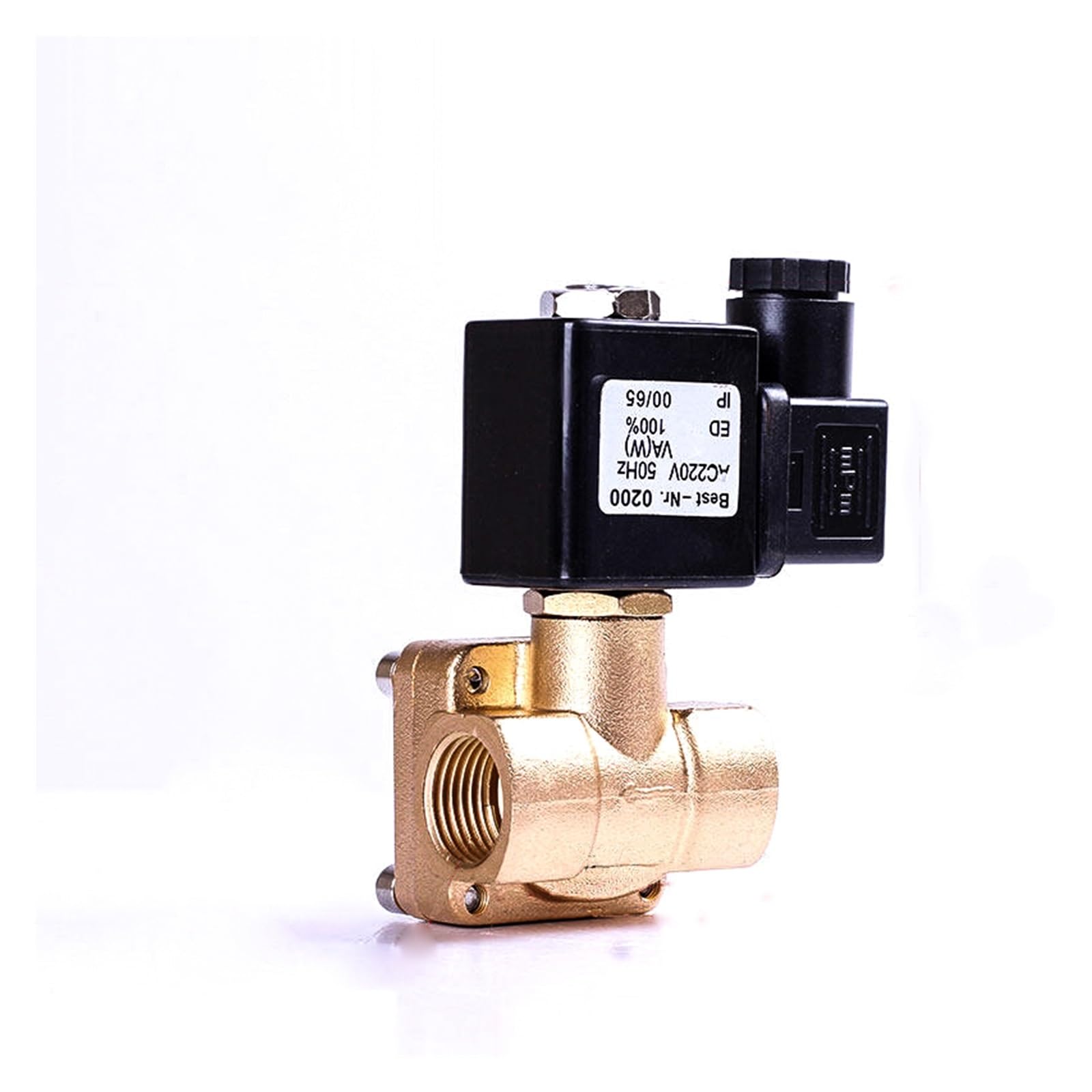 TREDSWQCV 1/2" Brass High Pressure Solenoid Valve 110V 24V 12V 24v Normally Closed(G-380V-NBR-SEAL)