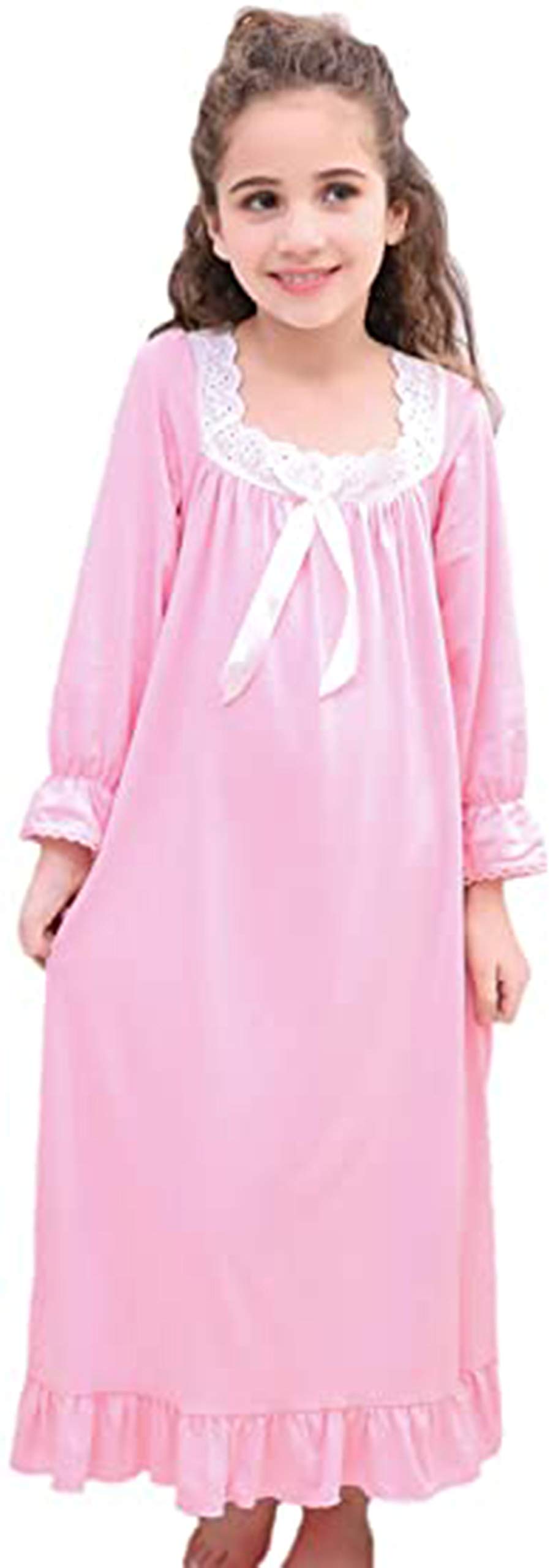 Verve Jelly Girls Nightgown Baby Toddler Cotton Sleep Shirts Flower Nightwear Dress