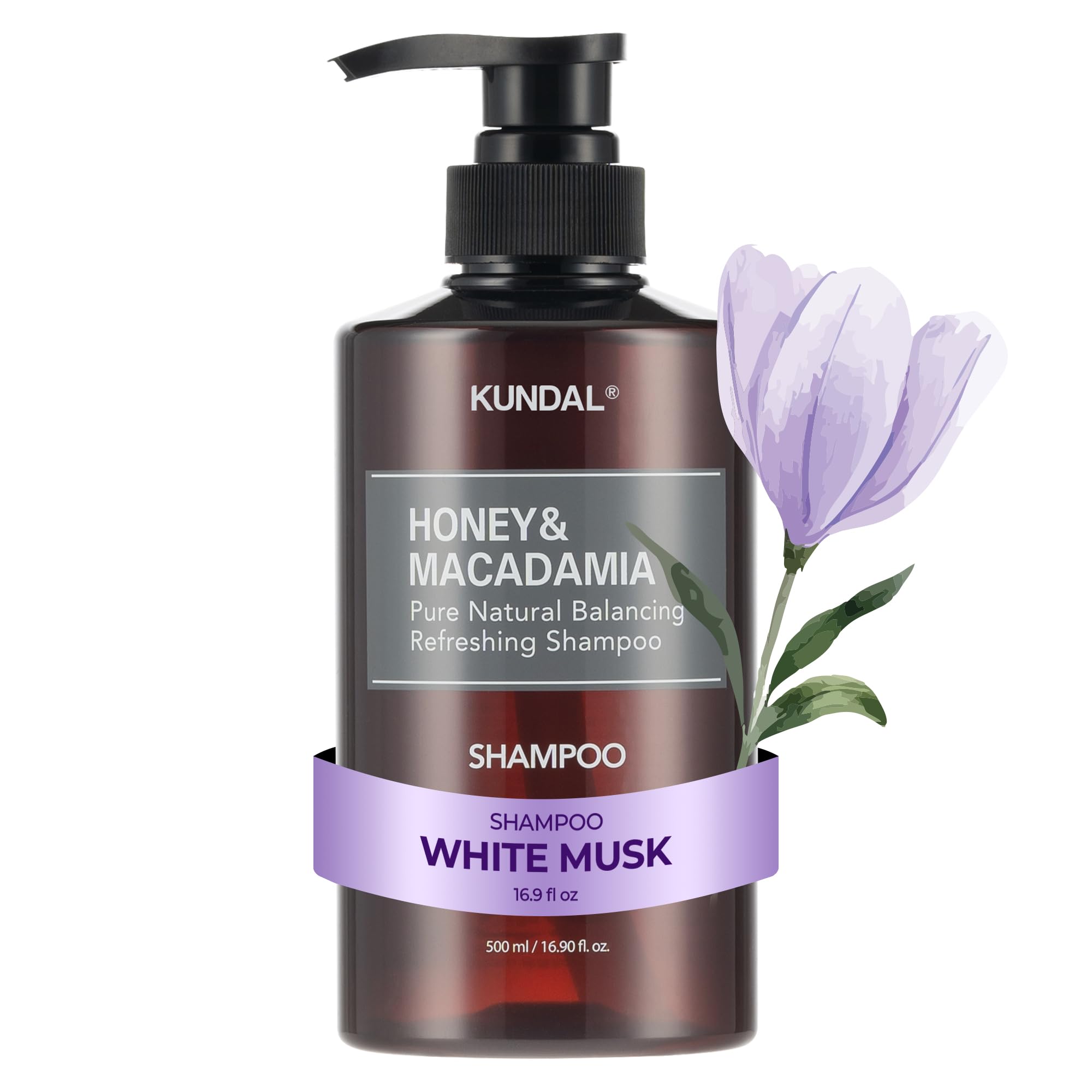 Kundal Honey and Macadamia Shampoo, White Musk