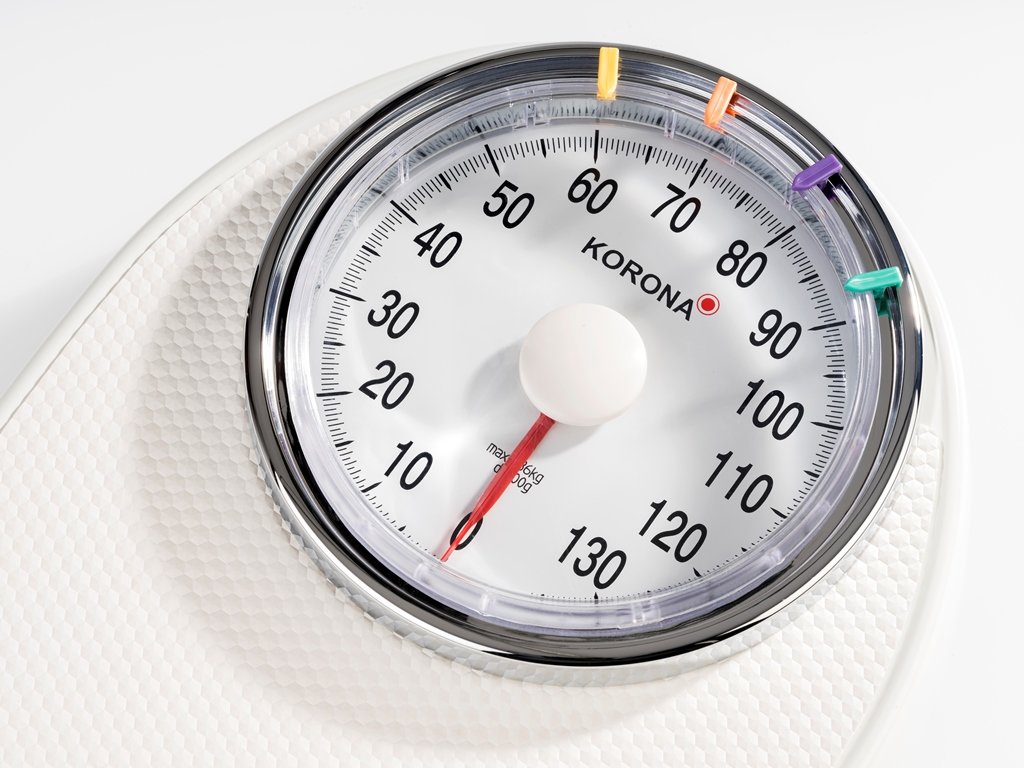 Korona 76888 Hugo mechaniczna waga osobowa biała do 136 kg waga analogowa