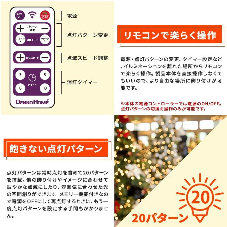 Amazon.co.jp: 電光ホーム イルミネーション 屋外用 モチーフライト