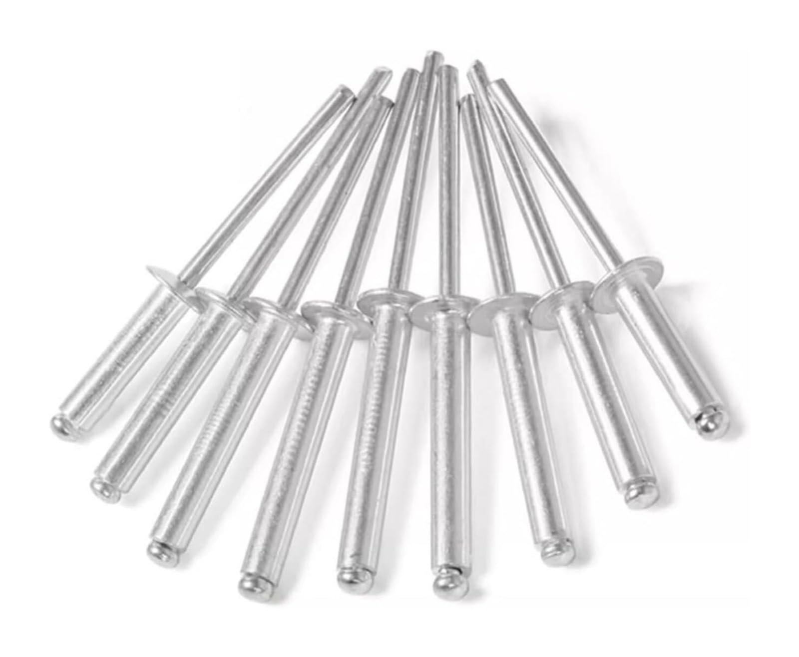 Rivet aveugle à sertir, Rivets aveugles en alliage d'aluminium M4.8 x 30mm, 300 pièces, avec mandrins acier, argent