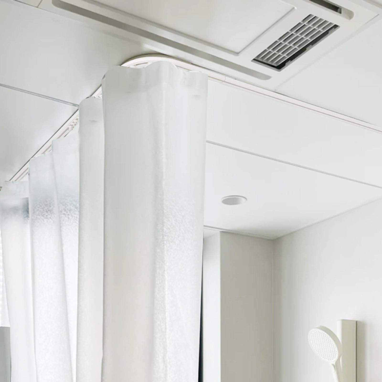 Tringles à rideaux adhésives - Sans perçage ni vis - Réglable de 40 à 600 cm - Tringle à rideaux polyvalente pour salon, studio, décoration d'intérieur