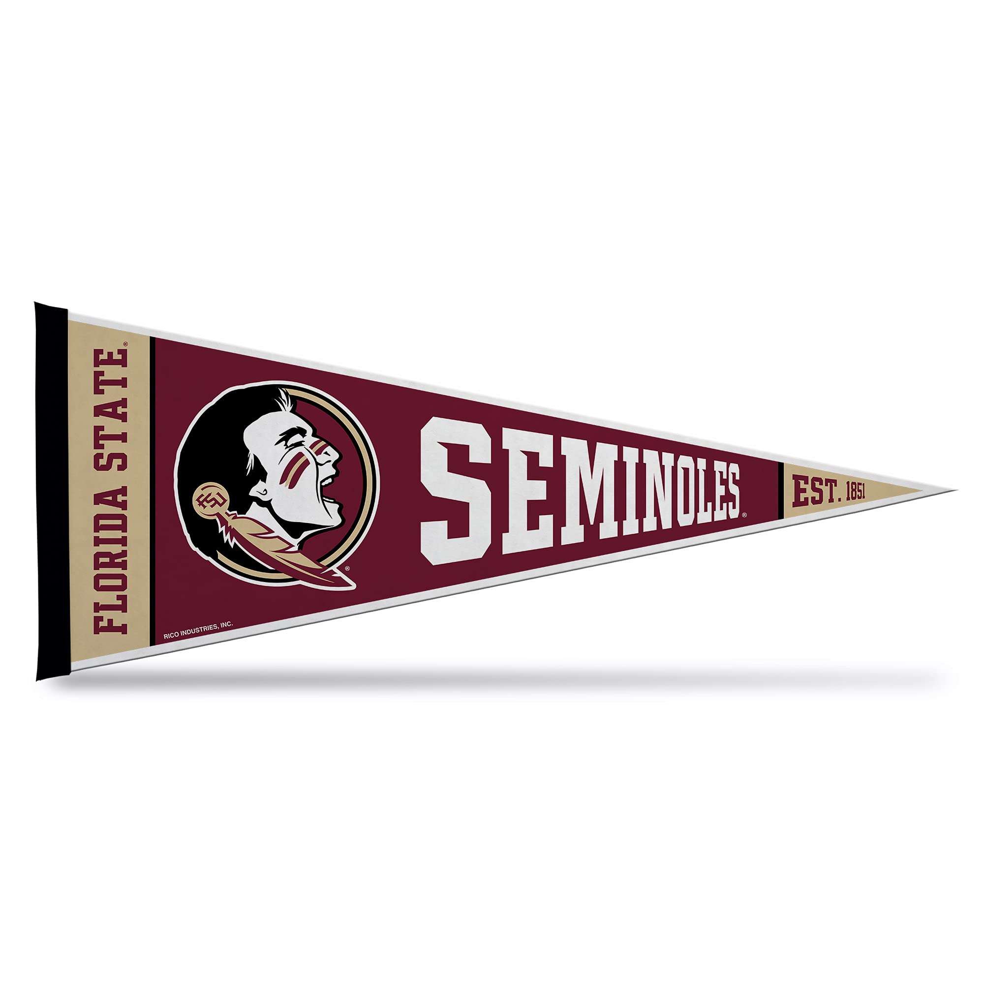 Official NCAA Notre Dame Fighting Irish Felt Pennant - 12" X 30" Wall Decor For Man Cave, Bedroom, Game Room