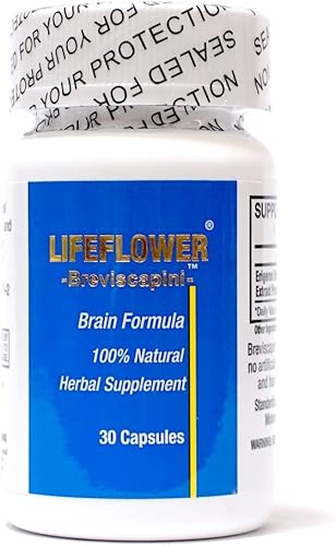 Miniatura 2 de Lifeflower, 100% natural, suplemento de hierbas para el cerebro juvenil, apoya el sistema cerebrovascular, mejorar la memoria, 30 cápsulas
