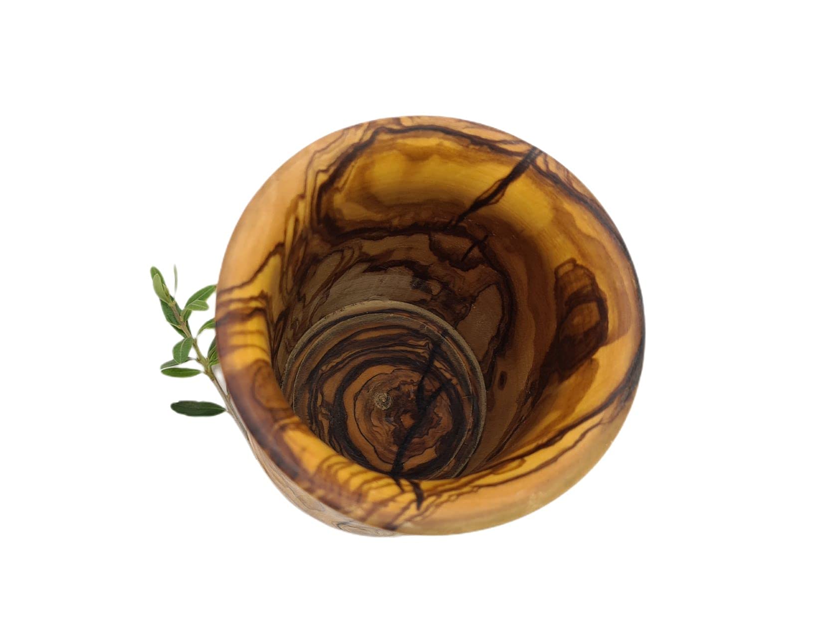 Pot à couverts en bois d'olivier