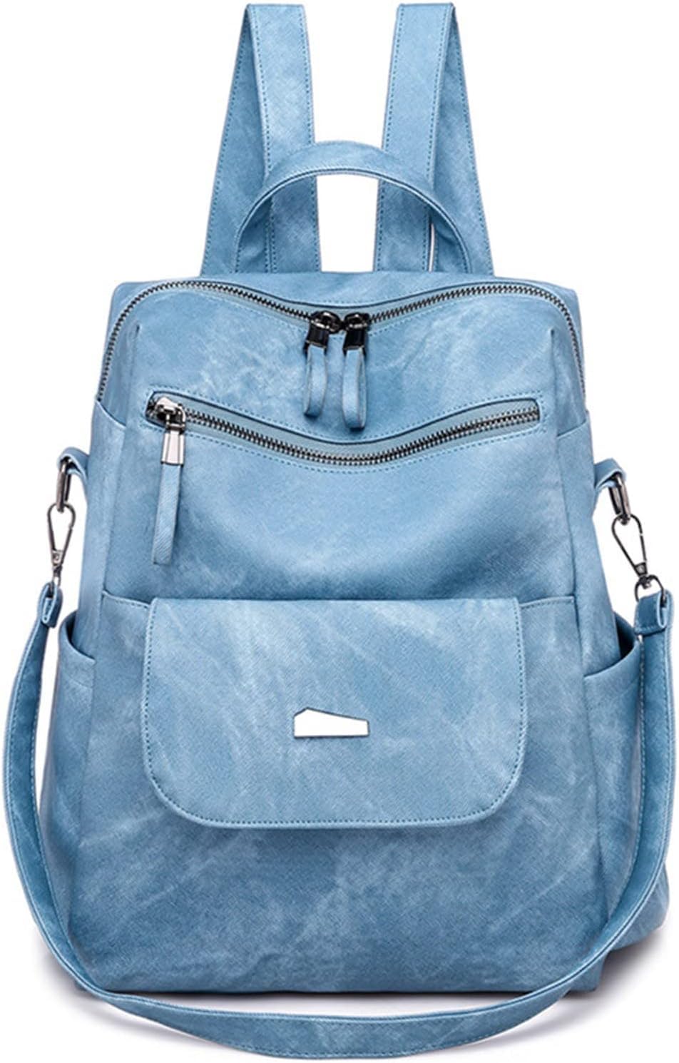 Backpack for Women, Girls - Faux Leather Travel Shoulder Backpacks with Adjustable Strap - Ladies Stylish Handbag Purse