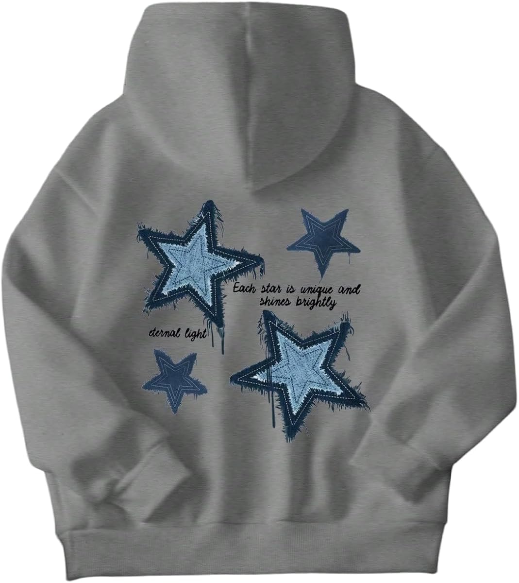 RoseSeek Girl's Preppy Letter Graphic Hoodie Hooded Long Sleeve Sweatshirts Cute Pullover Tops