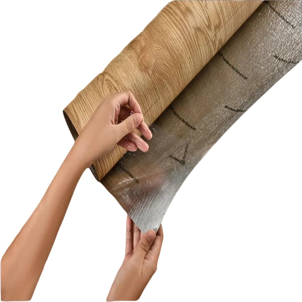 Samoprzylepne płytki podłogowe, Self Adhesive Wood Grain Vinyl Flooring Tiles Multicolor 40x300cm(Willow Wood)