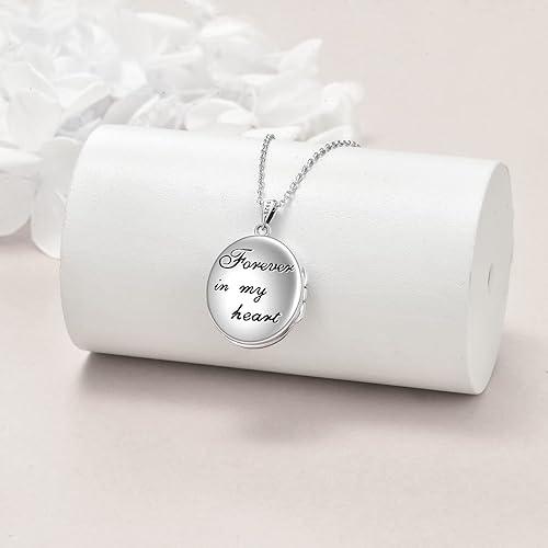 Miniatura 3 de TIGER RIDER Collar con medallón de girasol dorado de plata de ley 925, collar con medallón de fotos que sostiene imágenes, joyería de fotos ovalada