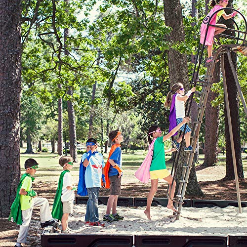 Everfan Navy Blue Polyester Satin Superhero Cape - Kids #TOP6