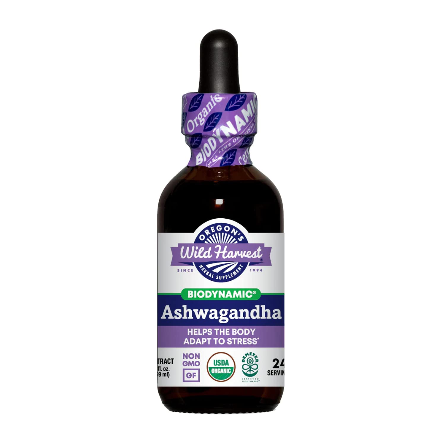 Amazon.com: Oregon's Wild Harvest Ashwagandha, biodynamic 2oz, 2