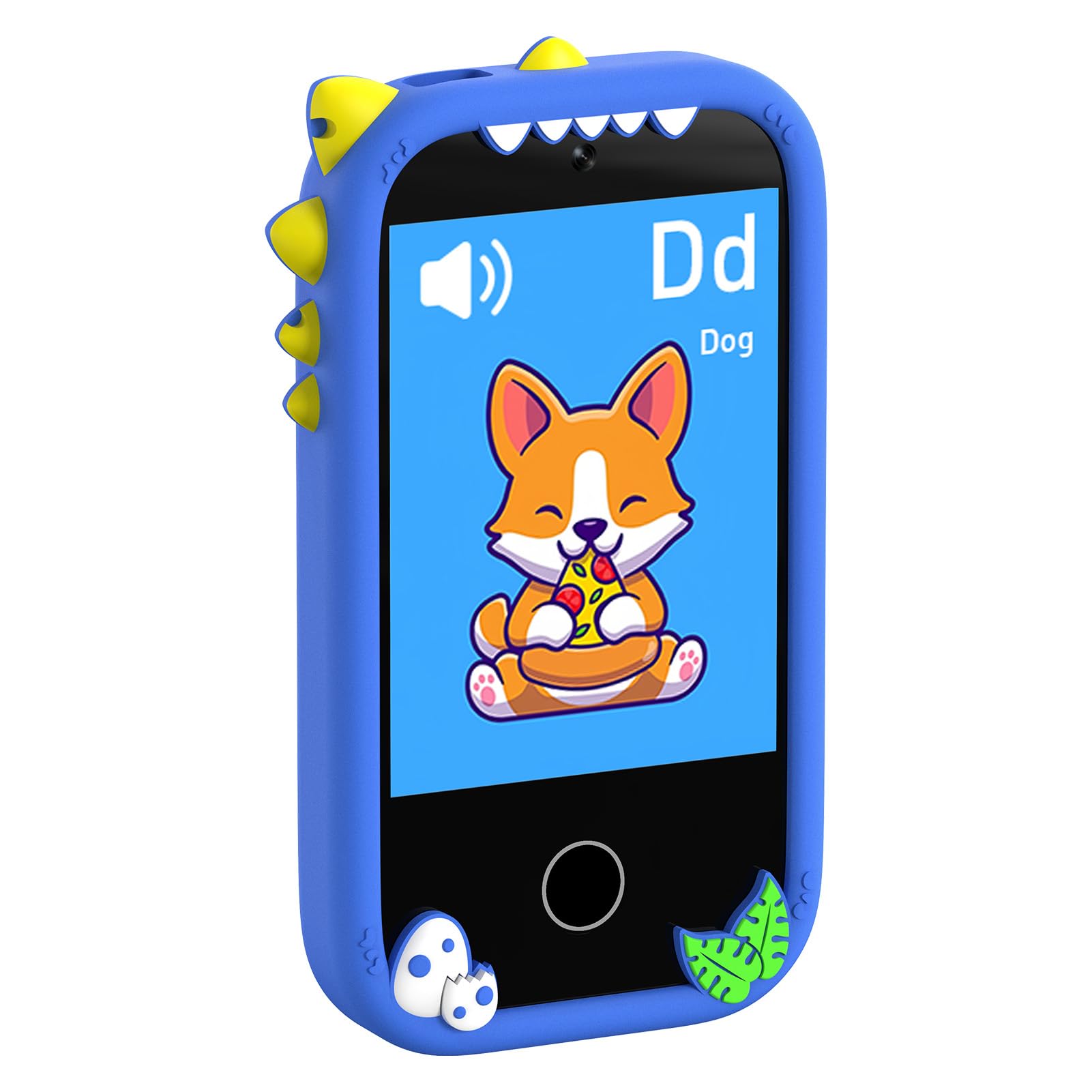 Zunate Telefono per Bambini con Fotocamera da 32 GB e Giochi |Lettore MP3 Touchscreen da 2,8 Pollici per Bambini, Giocattolo Educativo per Ragazze (BLUE)
