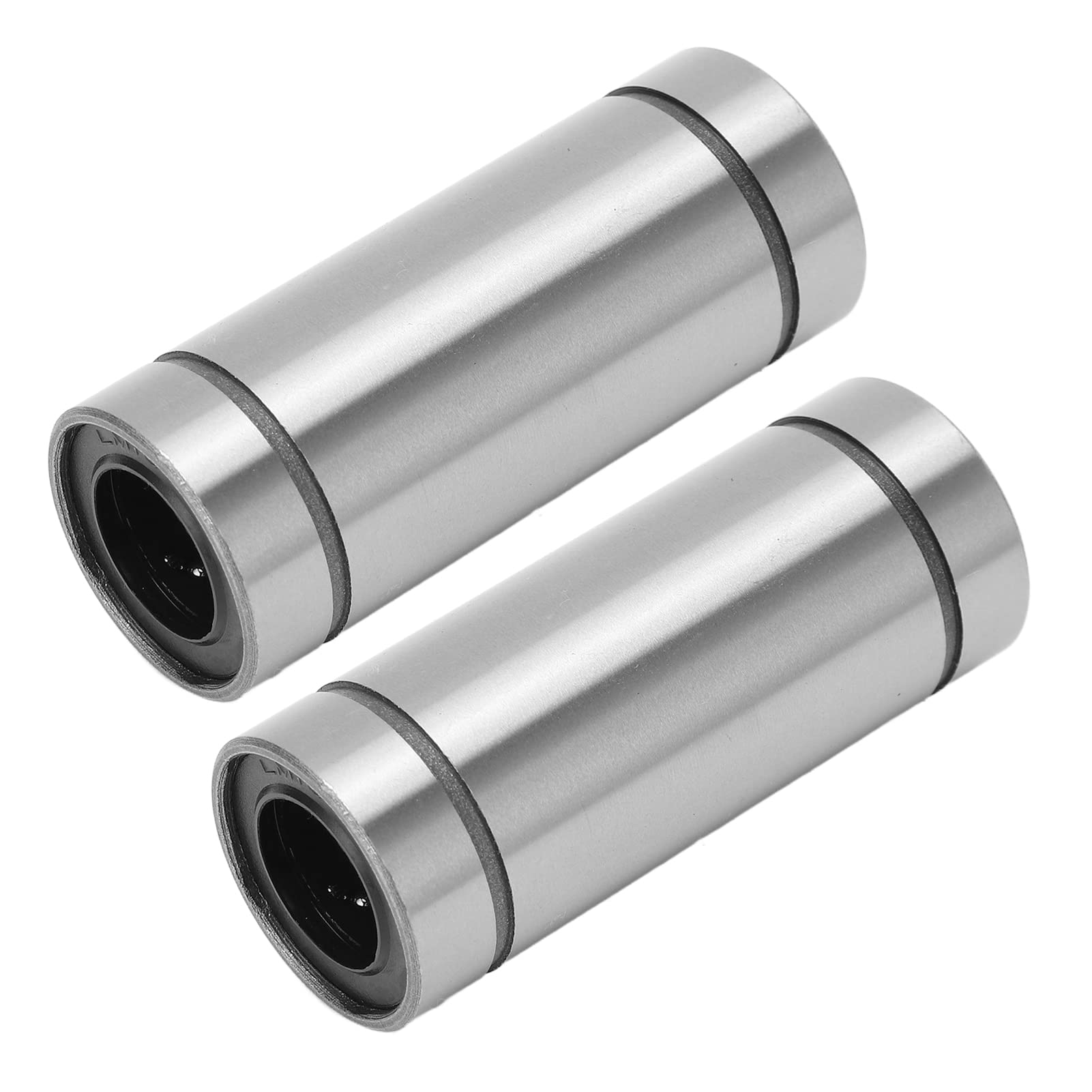 2pcs LM16LUU Bearing Steel Linear Motion Bearing, Longer Linear Motion Bearing Cylinder Linear Motion Ball Bearing for CNC 3D Printer