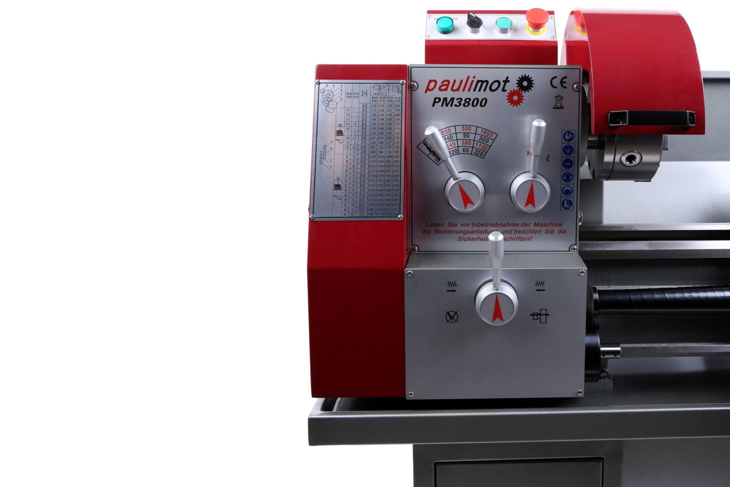 PAULIMOT Drehmaschine PM3800 mit 400 Volt Motor