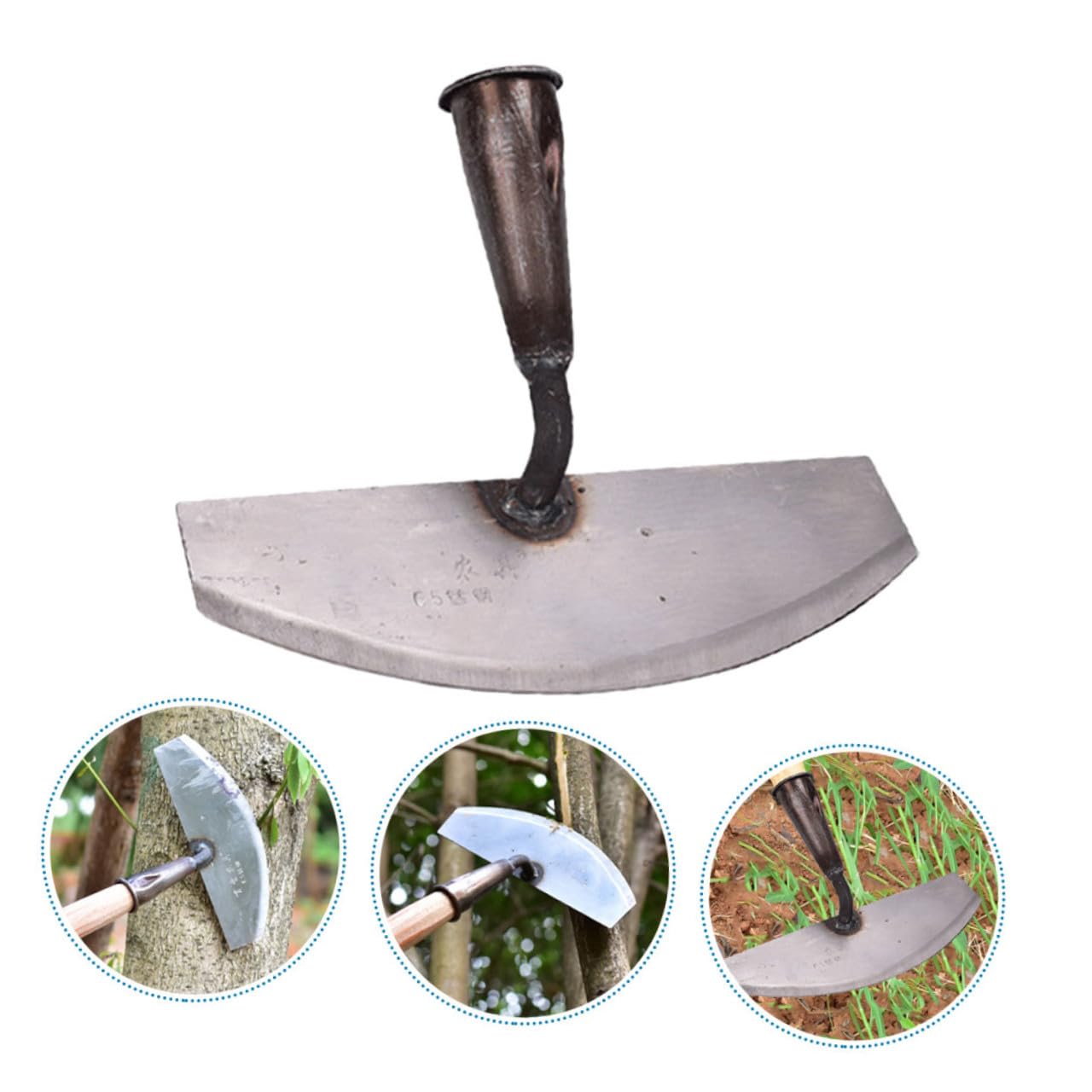 Toyvian 3 Stck. Hand Hacke Gartenwerkzeug Tragbare Unkrautentferner ohne Griff für Gartenarbeiten Graben und Jäten