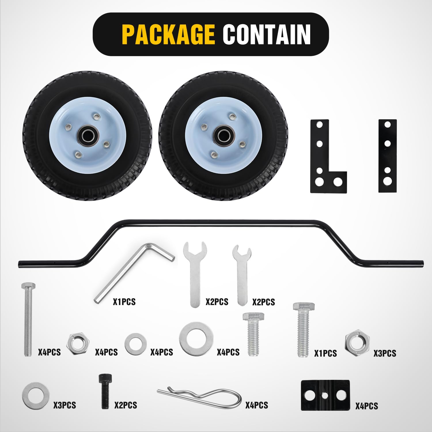 Nilight Dirt Bike Training Wheels Compatible with Razor MX125 MX350 MX400 MX500, Honda XR50 CRF50 Z50 Z50R, Yamaha PW50 TTR50, and Most 50CC Kids' motorcycle, Easy to Install