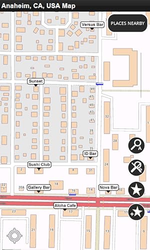 Anaheim, CA, EUA - Desligado Mapa