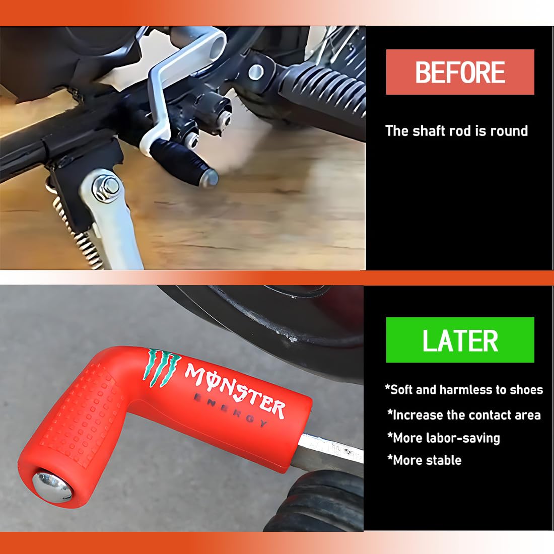 Protezione Copri Leva Cambio Moto Gomma Alta Qualità Accessori Motociclisti Pedalina Protezione Leva Cambio