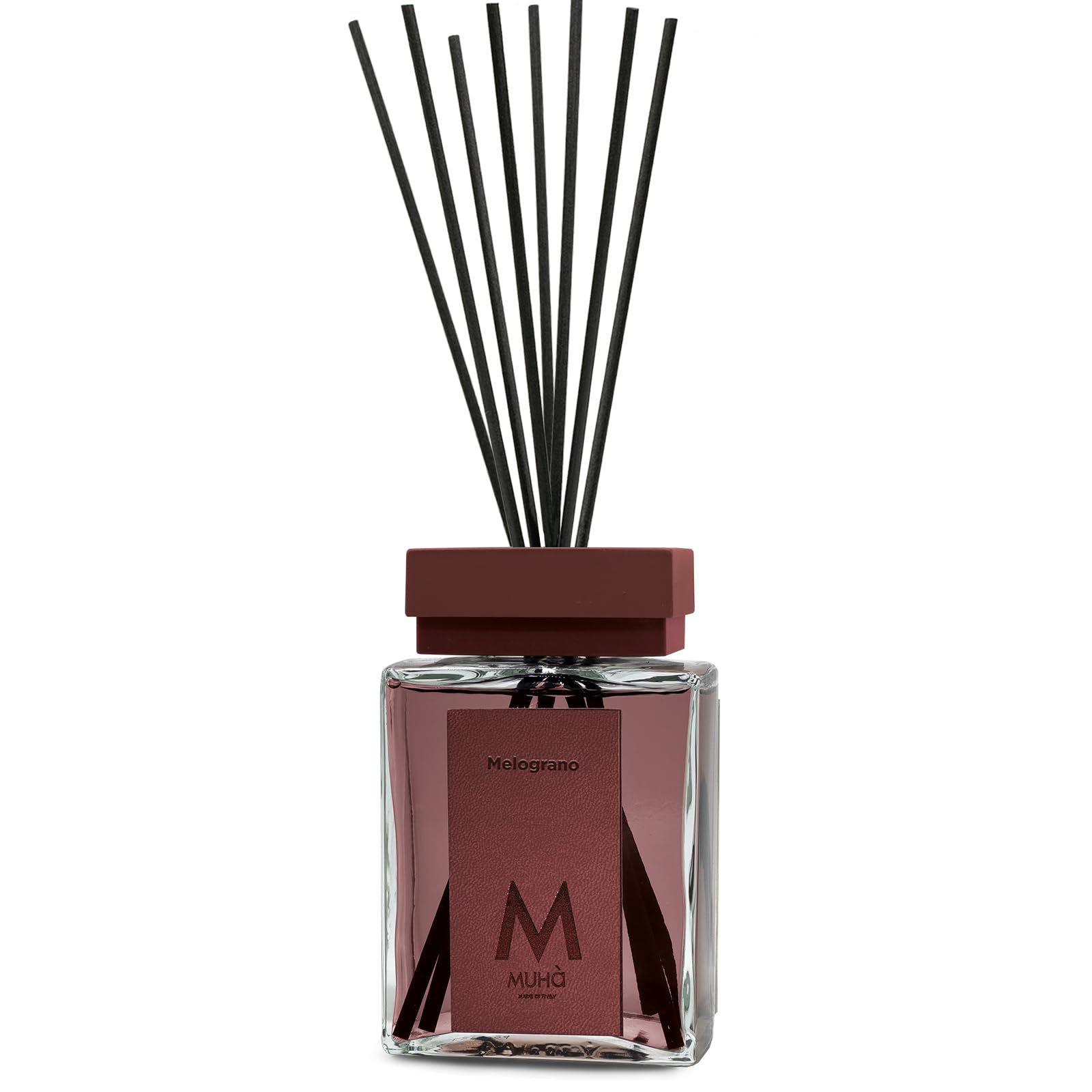 MUHA' | Raumduft Perfume Diffuser, Granatapfelduft, Raumduft mit Stäbchen, Format 500 ml