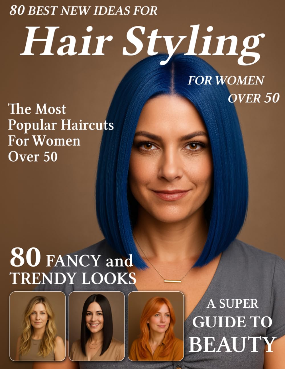 80 Best New Ideas for Hair Styling for Women Over 50: Low-Maintenance Haircuts for Every Face Shape – Hairstyle Magazine to Find Your New Style for Older, Mature Women