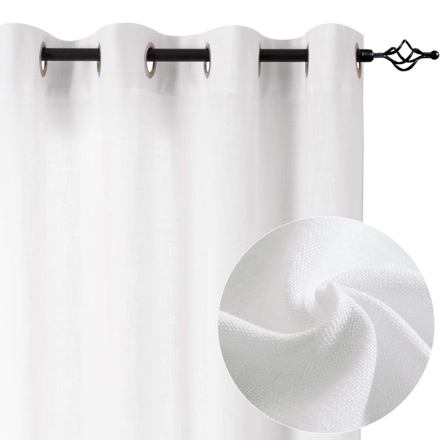 Linen White Curtains Curtains & Drapes 2023