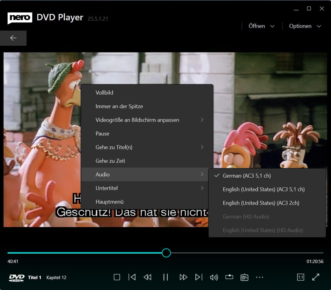 Nero DVD Player Unlimited Software | DVDs abspielen & Videoformate wie MP4, MKV, AVI, MOV wiedergeben | KI-Videooptimierung, Region-Freiheit, Untertitel, Surround Sound | 1 PC | Windows 11 / 10